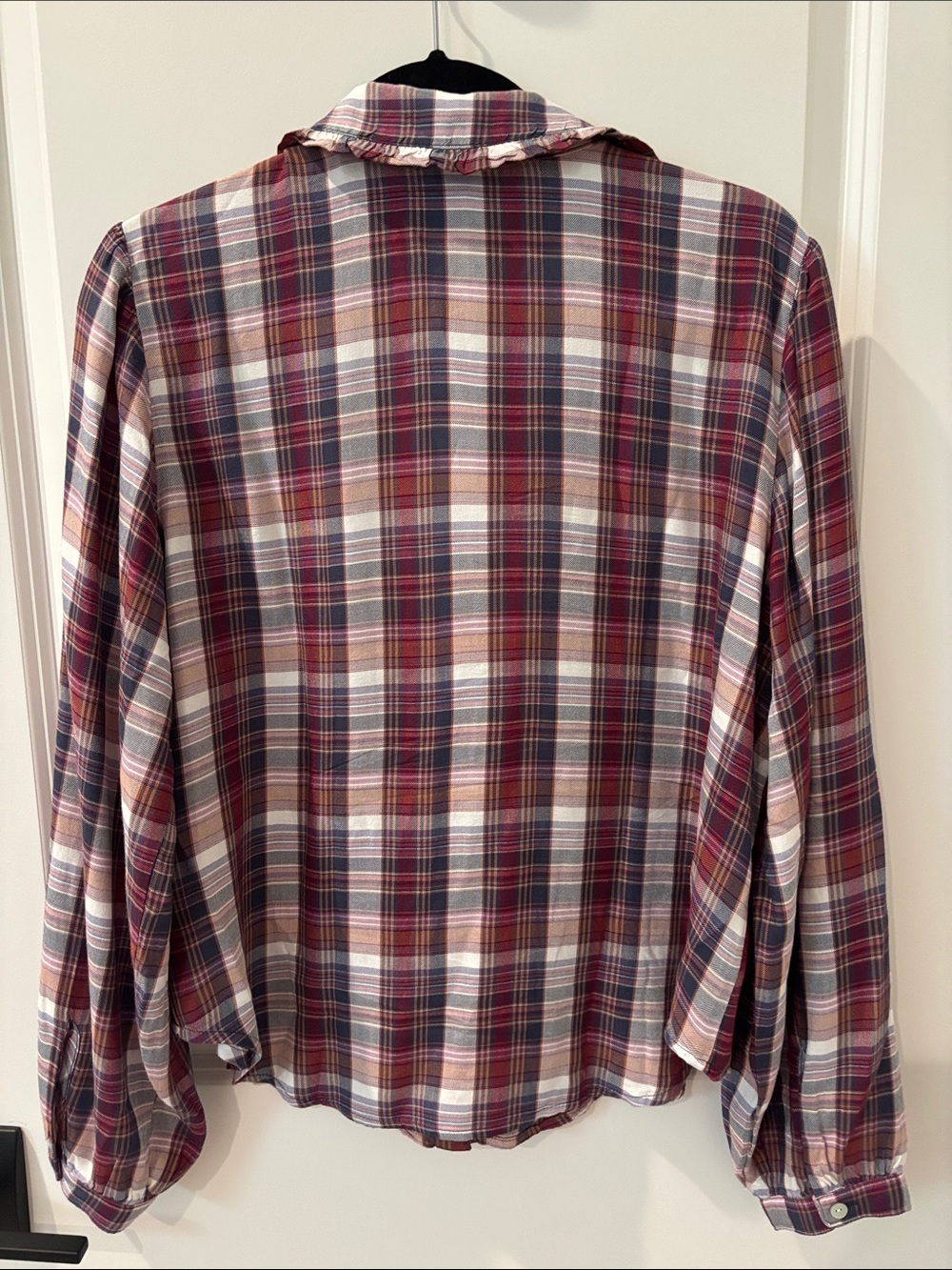cloth & stone Plaid Button-Front Shirt in Mulberryplaid Size M NWT - Picture 3 of 4